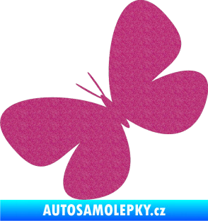 Samolepka Motýl 005 levá Ultra Metalic růžová