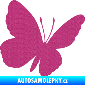 Samolepka Motýl 009 pravá Ultra Metalic růžová