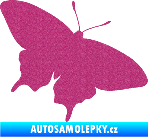 Samolepka Motýl 010 pravá Ultra Metalic růžová