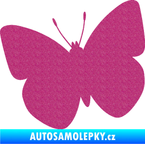 Samolepka Motýl 011 levá Ultra Metalic růžová