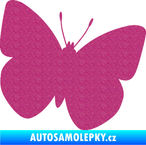 Samolepka Motýl 011 pravá Ultra Metalic růžová