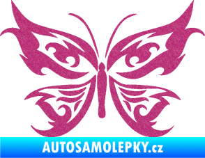 Samolepka Motýl 012 Ultra Metalic růžová