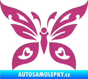 Samolepka Motýl 014 Ultra Metalic růžová