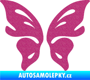 Samolepka Motýl 018 Ultra Metalic růžová