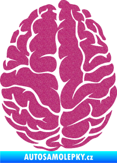 Samolepka Mozek 001 levá Ultra Metalic růžová