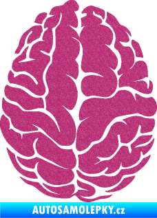 Samolepka Mozek 001 pravá Ultra Metalic růžová