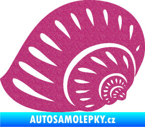 Samolepka Mušle 004 levá ulita Ultra Metalic růžová