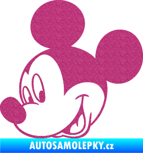 Samolepka Myšák Mickey 001 levá Ultra Metalic růžová