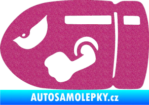 Samolepka Náboj 001 levá Ultra Metalic růžová