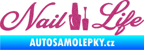 Samolepka Nail life Ultra Metalic růžová