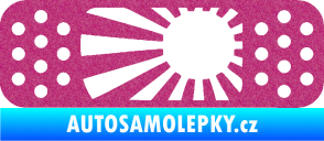 Samolepka Náplast 002 levá Ultra Metalic růžová