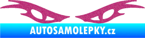 Samolepka Oči 003  Ultra Metalic růžová