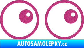 Samolepka Oči 006 pravá Ultra Metalic růžová