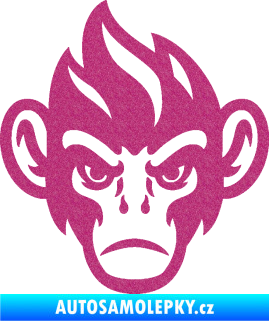 Samolepka Opičák 002 levá Ultra Metalic růžová