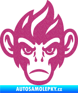 Samolepka Opičák 002 pravá Ultra Metalic růžová