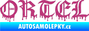 Samolepka Ortel Ultra Metalic růžová