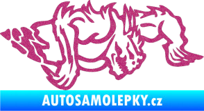 Samolepka Ostnatej pravá Ultra Metalic růžová