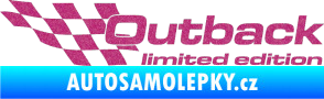 Samolepka Outback limited edition levá Ultra Metalic růžová