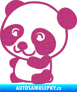 Samolepka Panda 002 levá Ultra Metalic růžová
