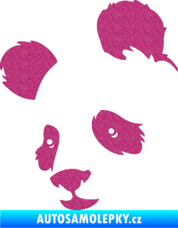 Samolepka Panda 004 levá Ultra Metalic růžová