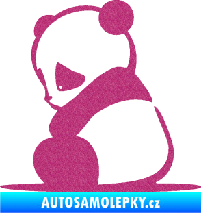 Samolepka Panda 005 levá Ultra Metalic růžová