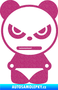 Samolepka Panda boy Ultra Metalic růžová