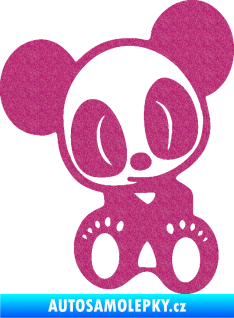 Samolepka Panda JDM levá Ultra Metalic růžová