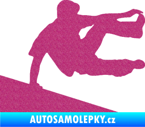 Samolepka Parkour 001 pravá Ultra Metalic růžová