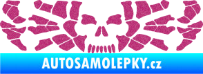 Samolepka Pavouk 017 smrťák Ultra Metalic růžová