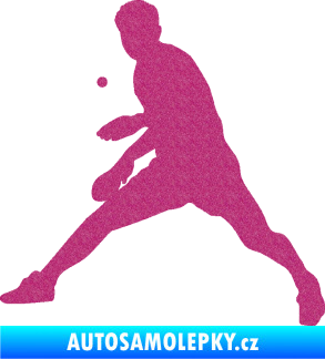 Samolepka Ping pong 002 levá Ultra Metalic růžová