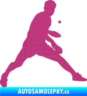 Samolepka Ping pong 002 pravá Ultra Metalic růžová