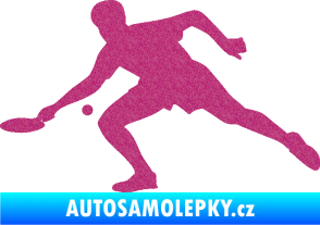 Samolepka Ping pong 001 levá Ultra Metalic růžová