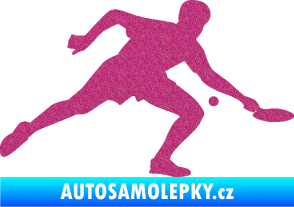 Samolepka Ping pong 001 pravá Ultra Metalic růžová