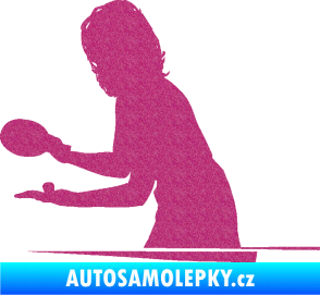 Samolepka Ping pong 005 levá Ultra Metalic růžová