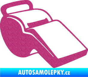 Samolepka Píšťalka 001 pravá Ultra Metalic růžová