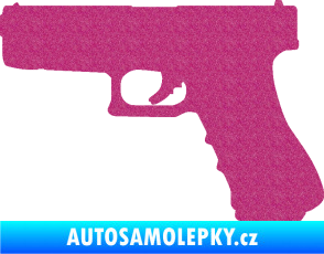 Samolepka Pistole 001 levá Ultra Metalic růžová