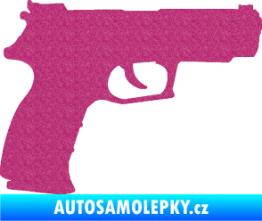 Samolepka Pistole 003 pravá Ultra Metalic růžová