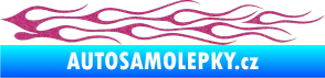Samolepka Plameny 005 Ultra Metalic růžová