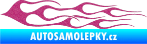 Samolepka Plameny 028 Ultra Metalic růžová