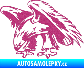 Samolepka Predators 001 levá orel Ultra Metalic růžová