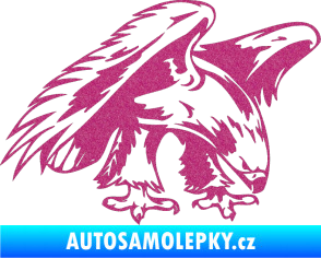Samolepka Predators 001 pravá orel Ultra Metalic růžová