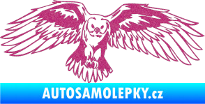 Samolepka Predators 077 pravá sova Ultra Metalic růžová