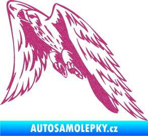 Samolepka Predators 090 levá sokol Ultra Metalic růžová