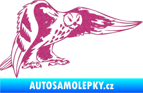 Samolepka Predators 094 pravá sova Ultra Metalic růžová