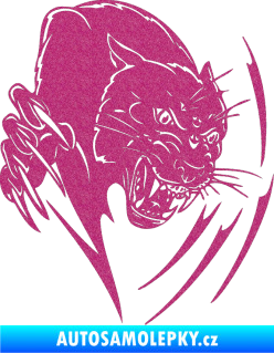 Samolepka Predators 111 pravá puma Ultra Metalic růžová