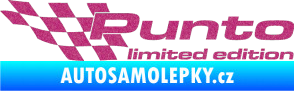 Samolepka Punto limited edition levá Ultra Metalic růžová