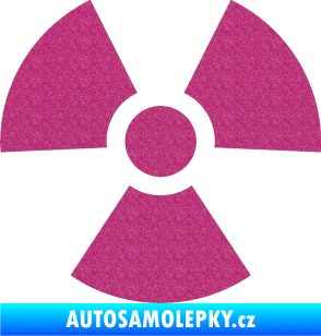 Samolepka Radioactive 001 radiace Ultra Metalic růžová