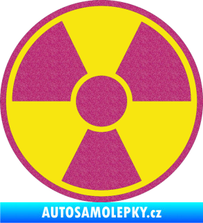 Samolepka Radioactive barevný Ultra Metalic růžová