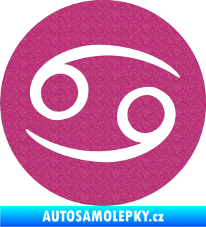 Samolepka Rak 001 - horoskop Ultra Metalic růžová