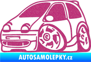Samolepka Renault Twingo karikatura levá Ultra Metalic růžová